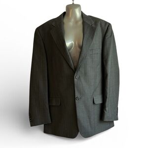 Pronto Uomo Grey Blazer W/Blue Stripes • Used • Size: 42R